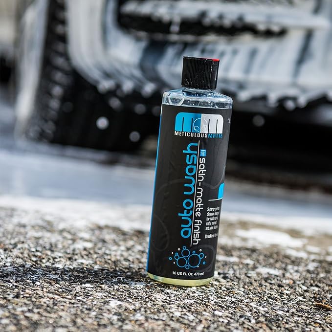 Chemical Guys, Meticulous Matte Foaming Car Wash Soap, Bubble Gum, 16 oz | High-foam soap cleans satin and matte finishes without adding gloss, gentle in cannons, guns or buckets, bubble gum