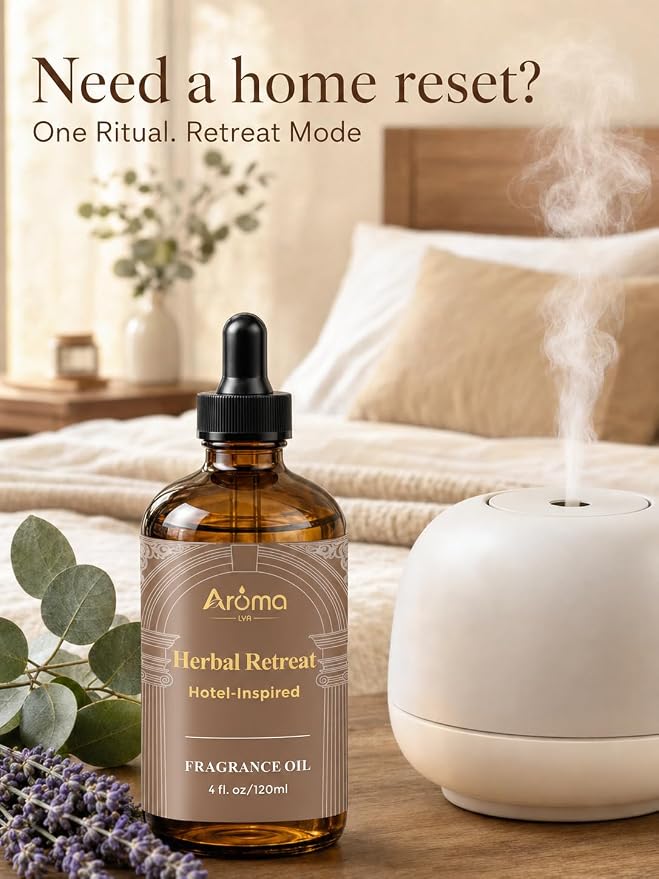 Hotel Collection Diffuser Oil - Herbal Retreat | Clean Herbal Spa Scent With a Rich Aroma and Long-Lasting Scent