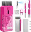 Keyboard Cleaner & Laptop Cleaning Kit, All-in-1 for Computer PC, HotPink | Electronics Deep Cleaning Reusable Brush Tool, Screen-Safe Spray, for iPhone iPad Macbook Airpod Camera, Gaming Accessories