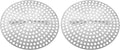 Danco 88923 Clip Style Shower Drain Cover, for Use with 3-3/8 in Shower Drains, Aluminum Steel, Chrome Plated (Pack of 2)