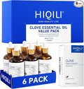 HIQILI Clove Essential Oil Set, Bulk Wholesale for Business, Teeth and Gums | Ideal for Office Diffusers, Yoga Studios, and Multi-Room Use, a Perfect Set for Gifting - 30mL / 1.01 fl oz (6 pack)