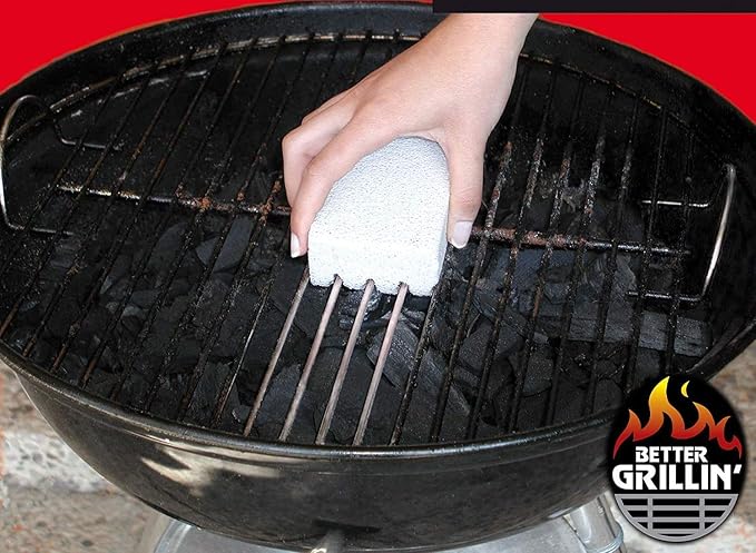 Better Grillin Scrubbin Stone Grill Cleaning Brick Block | Griddle Stone | Grill Stone Cleaning Block | Barbecue Grill Cleaner for BBQ, Griddle, & Racks