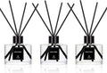 Reed Diffuser Set of 3 for Bathroom Air Fresheners, Oil Diffuser Sticks | Gardenia,Jasmine,Eucalyptus & Lavender Scent(1.7 fl oz Each Pack) Home Fragrance with 12 Sticks Defusers | Shelf Decor
