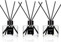 Reed Diffuser Set of 3 for Bathroom Air Fresheners, Oil Defusers Sticks | Cashmere & Vanilla,Lemon,Eucalyptus & Mint Scent(1.7 fl oz Each Pack) Home Fragrance with 12 Sticks | House Shelf Decor