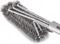 Best BBQ Grill Brush Stainless Steel 18" Barbecue Cleaning Brush w/Wire Bristles & Soft Comfortable Handle - Perfect Cleaner & Scraper for Grill Cooking Grates