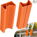 TPE Ladder Covers for Gutter & Roof Protection, Non-Marring Standoff Bumper Pads, Anti-Slip Extension Ladder Accessories for Painting & Cleaning, Fits Most Aluminum & Fiberglass Rails
