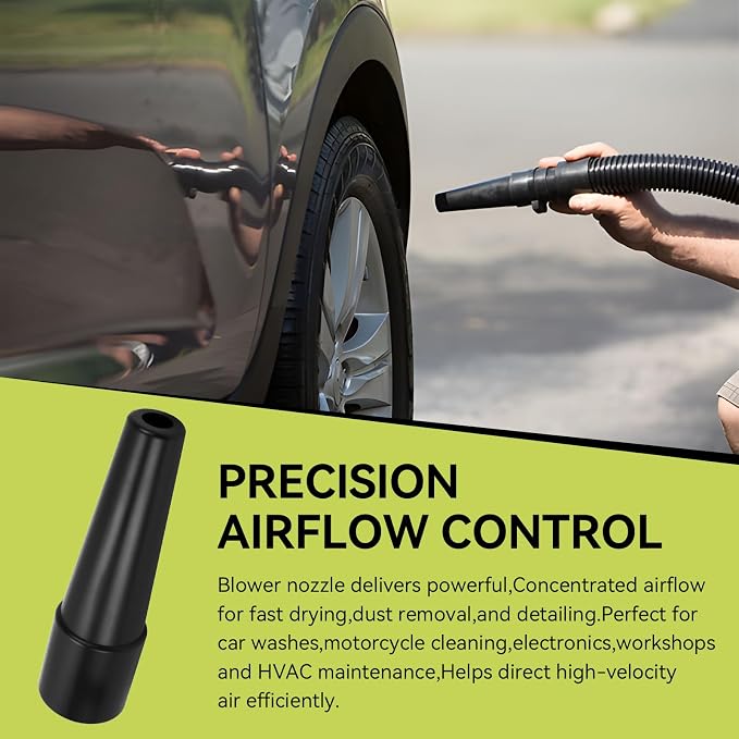Heavy Duty Blower Nozzle MVC-195AA,Compatible With Metrovac Models B3 & MB | Powerful Dust And Debris Blaster Vacuum Cleaner Nozzle,Useful for Drying Cars,Motorcycles Or Other Surfaces After Washing