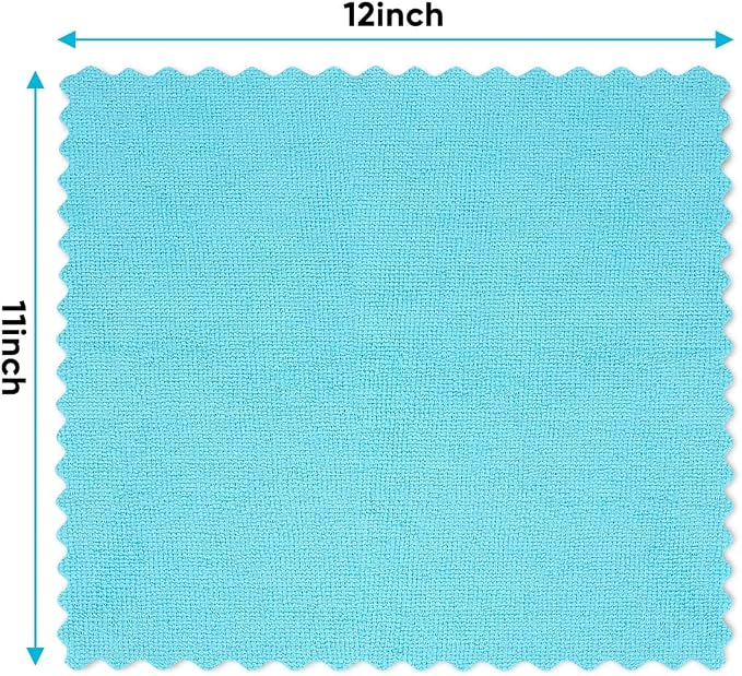 Orighty Microfiber Cleaning Cloth, 10 Pack Highly Absorbent Cleaning Rags, Household Cleaning Supplies, Reusable Lint Free Cloths Microfiber Rag for House, Kitchen, Car Care, 12x11 inch, Multicolor