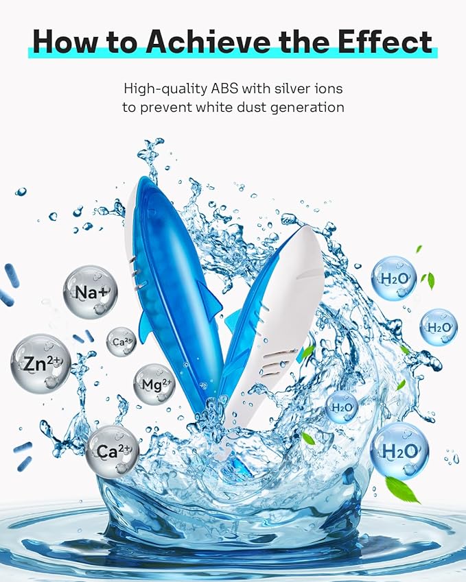 Leemone Humidifier Cleaner Shark, Demineralization Float Shark Compatible with All Humidifier and Fish Tank(6Pack)