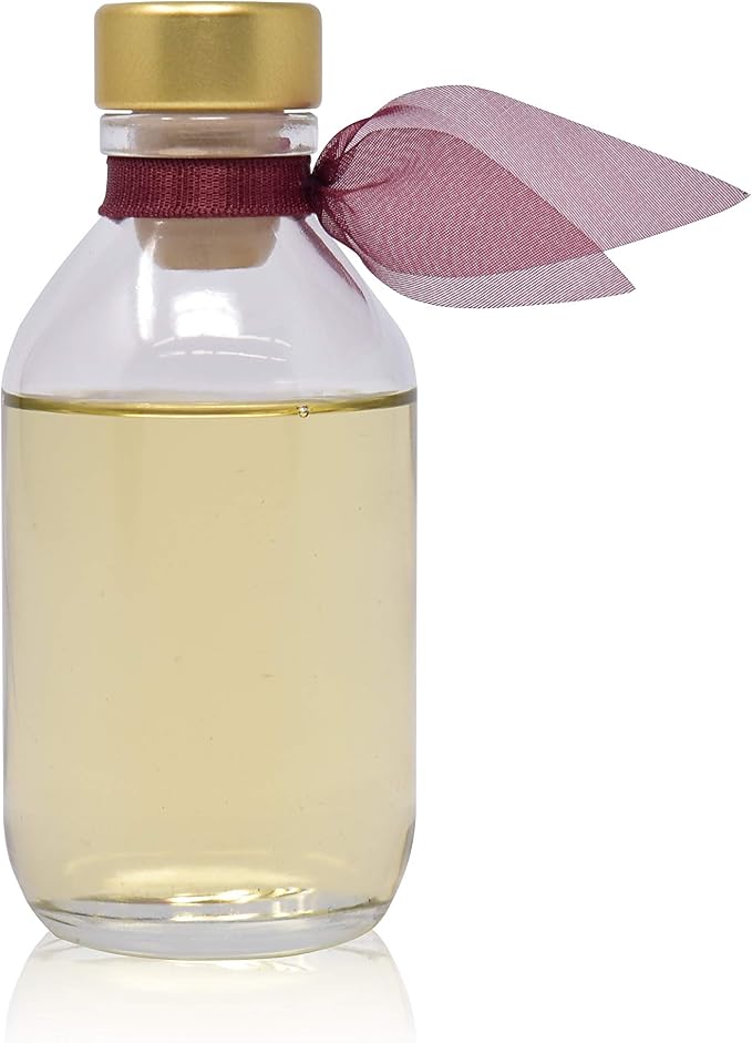 Reed Diffuser Set - Mahogany Teakwood Scented Diffuser with Sticks | Home Fragrance Reed Diffuser for Bedroom, Bathroom Shelf Décor - Made in the USA