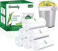 Hommaly 2.6 Gallon 240 pcs Small Clear Trash Bags, Strong Garbage Bags, Bathroom Trash Can Bin Liners Unscented, Mini Plastic Bags for Office, Waste Basket Liner, Fit 6-10 Liters, 2-2.6 Gal