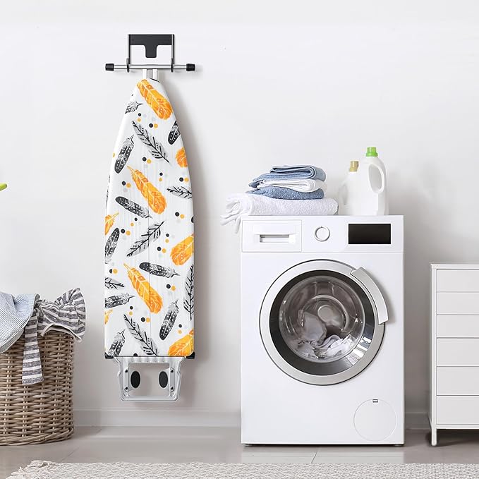 ORLESS Ironing Board Holder Wall Mount, Ironing Board Hanger, Ironing Board Holder, Iron Board Hook Wall Mount, for Laundry Rooms