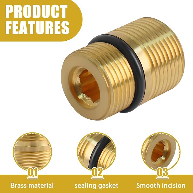 7110264 Water Outlet Fitting Replacement for Simpson Pressure Washer Pumps - Compatible with Models 510020, 520004, 520006, 520020 (M20 to M22 Adapter)