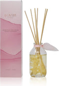Reed Diffuser Set - Soothe Tahitian Vanilla Bean Scented Diffuser | Home Fragrance Reed Diffuser for Bedroom, Bathroom Shelf Décor, with Real Florals in the Bottle - Made in the USA