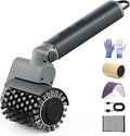 Electric Grill Brush for Outdoor Grill,150Mins Runtime BBQ Grill Cleaner with 3 Heads,3-Speed Control&Angle Adjust,Safe for Cast Iron/Stainless-Steel Grates,Ideal BBQ Gifts for Men/Dad