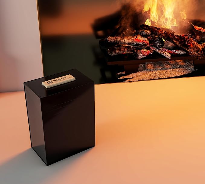 Fire Beauty Galvanized Steel Fire Starter Fireplace Storage Box（small） | Galvanized Steel Rust Resistance, Oak Anti-Scald Handle, Multi-Scene Household Storage