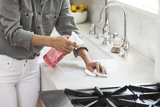 Method All-Purpose Cleaner, Pink Grapefruit, Plant-Based and Biodegradable Formula Perfect for Most Counters, Tiles, Stone, and More, 28 oz spray bottle (Pack of 2)