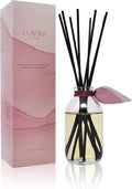 Reed Diffuser Set - Mahogany Teakwood Scented Diffuser with Sticks | Home Fragrance Reed Diffuser for Bedroom, Bathroom Shelf Décor - Made in the USA