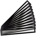 Tarifold Magnetic PRO Title Frames, 17.25 x 3 Inches, Black, 10 Pack | 10 magnetic title frames, 17.25 x 3 inches, black border, anti-glare PVC, quick document changes