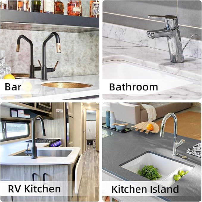 LOPNUR Faucet Mat for Kitchen Sink Cuttable, 29 Inch Extra Long Sink Splash Guard Behind Faucet, Super Absorbent Diatomite Sink Protector Mat, Bathroom Water Splash Guard Fast Dry, Easy to Cut, Grey