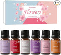 Floral Essential Oils, Fragrance Oils for Candle Soap Making | 10ml* 6 Premium Diffuser Essential Oils, IFRA Certified