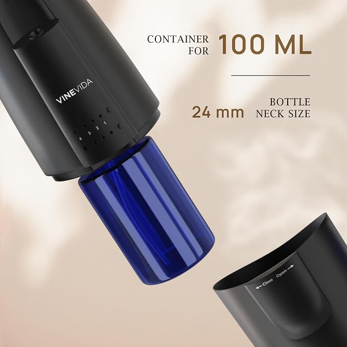 VINEVIDA Studio Plug in Waterless Diffuser and 3 Hotel Fragrance Oils - Essential Oil Diffuser for Home - Room Fragrance Air Diffuser [Black Scent Machine]