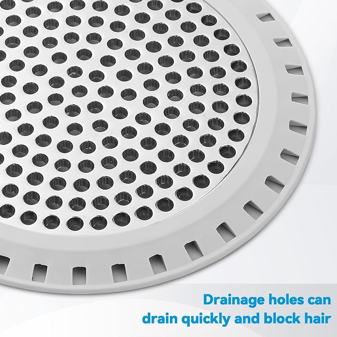Shower Drain Hair Catcher,Aluvor Shower Drain Cover Bathtub Drain Strainer | Weighted Metal Hair Trap Stopper Sink Protector Filter Bathroom Flat Strainer Stopper