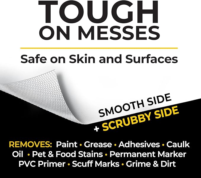 Grime Boss Heavy Duty Wipes (6 x 30ct) | Wet Wipes Used for Hands, Equipment, Tools, Garden, Automotive| Easily Removes Oil, Grease, & Dirt (Pack of 12)