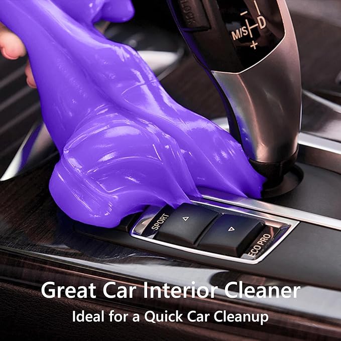 PULIDIKI Car Cleaning Gel Clean Putty, Universal Car Interior Cleaner Slime | Perfect Cleaning Kit Supplies, Auto Detailing Tools Accessories, Dust Remover Gifts for Men Women Purple (70g)