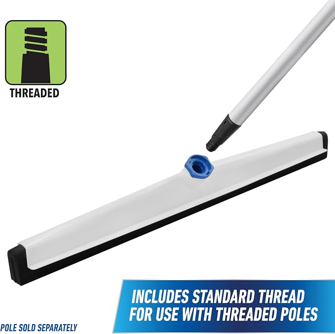 Unger AquaFlex 22" Floor Squeegee with Splash Guard