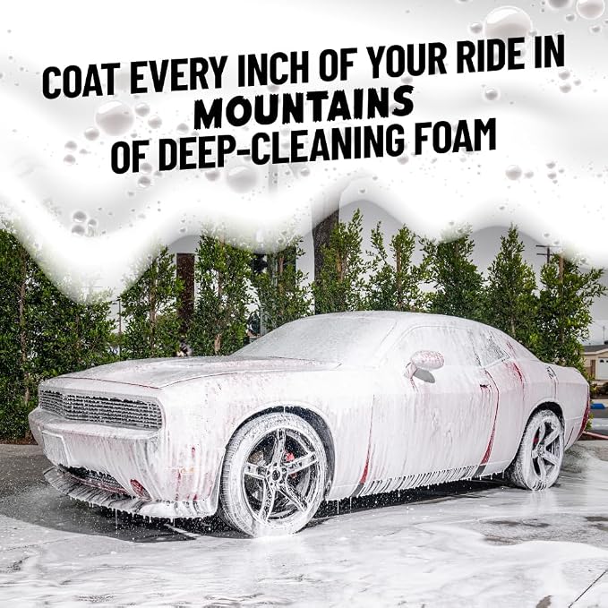 Chemical Guys, TORQ Max Foam 8 Cannon & Honeydew Snow Foam Kit, 1 Gallon | High-foaming cannon paired with a gallon of honeydew snow foam for thick, clinging, scratch-free suds