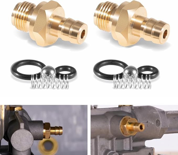 Camoo Pressure Washer Chemical Soap Injector Kit Replacement for Briggs & Stratton, Homelite, Ryobi & Husky Replaces 190593GS 190635GS & 203640GS (2 Set)