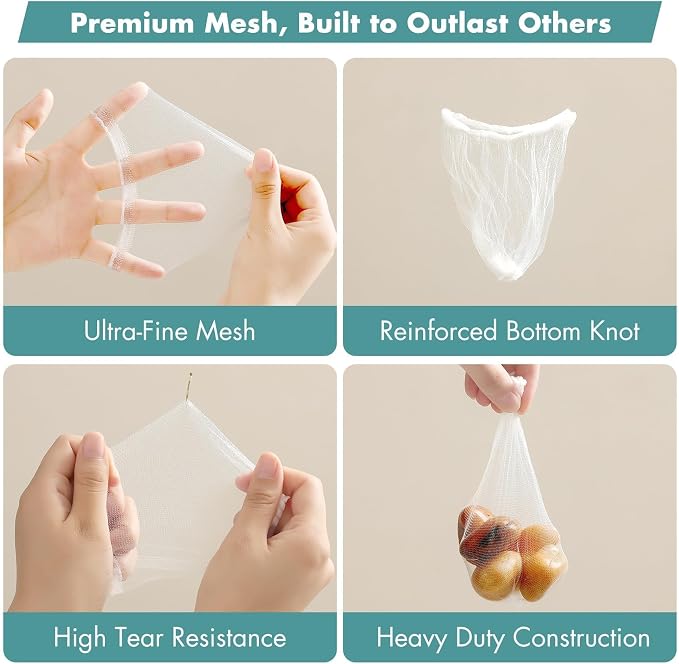 400 Pack Disposable Drain Covers for Sourdough, Kitchen Mesh Sink Strainer Bags, Anti-Clog Drain Catchers for Food Scraps, Coffee Grounds & Hair, Kitchen & Bathroom