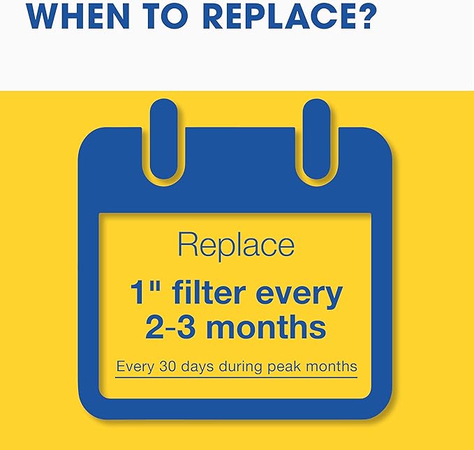 Aerostar 14x18x1 MERV 11-6 Count - Pleated Furnace & Air Conditioner Filters - Removes Dust, Cold & Flu Germs, Lint, Mold, Pet Dander, Allergy-Causing Pollen, Smog & Smoke