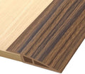 Vinyl Door Threshold Flooring Transition Strip Self Adhesive Carpet Edging Strip for Laminate Doorway Edge Threshold from 3/5" to 4/5" (Smoked Brown Wood Grain, 6.6 Ft)
