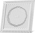 Square Shower Drain Hair Catcher, Flat Shower Drain Hair Catcher, Anti-Clogging Fast Drainage, Anti-Slip & Stays in Place, Easy Clean Fits Bathroom Hair Catcher for Shower (Gray, 6 inch)