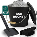 Smedley & York Black Ash Bucket with Lid, 2.15 Gallon