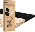 VFULIE 100PCS Reed Diffuser Sticks, Refill Replacement for Aroma Fragranc (100, Black and White)