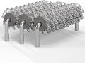 Replacement Brush Head for Bristle Free Grill Brush Compatible with HOUSE AGAIN Grill Cleaner,304 Stainless Steel Mesh+Safe Silicone Sponge Spinning Design Full-Angle Clean,Sturdy/Heat Resistant-3pcs