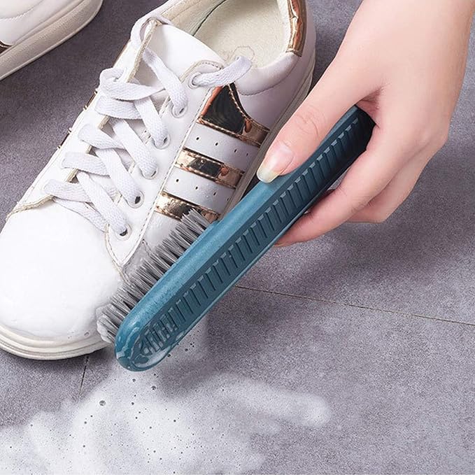 Cleaning Brush Soft Bristle Brush Laundry Scrub Brush Clothes & Shoes Brush | 2 Pack Scrubbing Brush Easy to Grip Household Cleaning Brushes Tool for Countertops Bathtubs