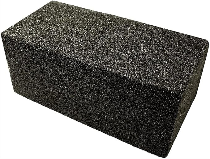 Heavy Duty Grill Cleaning Brick 1 Pack. Commercial Grade Pumice Stone Tool Cleans & Sanitizes Restaurant Flat Top Grills or Griddles. Remove Grease Stains and Dirt Without Harsh Chemicals or Abrasives