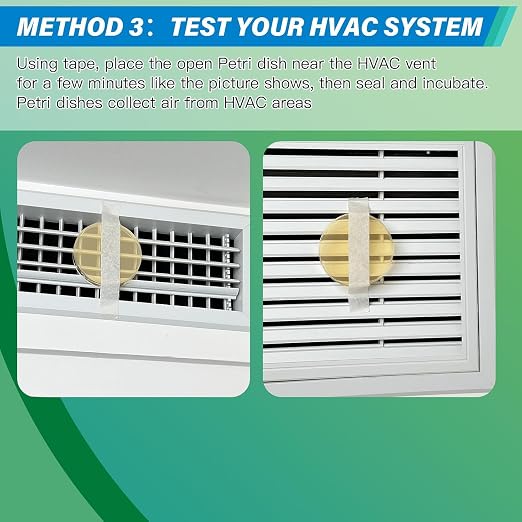 Mold Test Kit for Home - 12 Simple Detection Tests,Test HVAC System,Home Surfaces,& Indoor Air Quality Testing Kits,DIY Mold Detector at Home,Includes Detailed Mold Identification Guide,air Tester