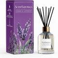 ScentSationals Cedar & Lavender Water-Based Reed Diffuser - 5 FL OZ | Lavender, White Cedar, & Mahogany Scented Aromatherapy Reed Diffuser