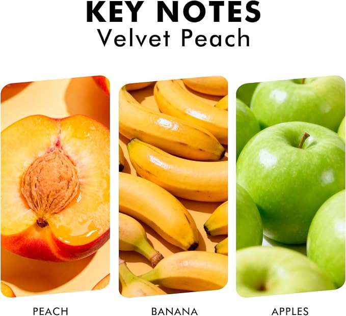 Xcleen Reed Diffuser Set, Velvet Peach Scent Fragrance Oil Diffuser, Reed Diffusers for Home, Bathroom Air Fresheners & Decor