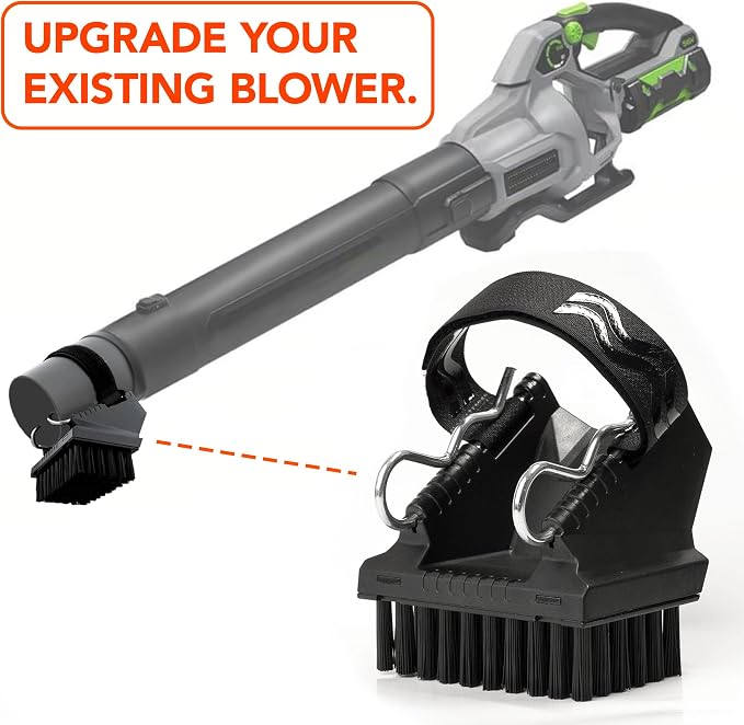 Blower Brush Universal Leaf Blower Attachment – Effortlessly Clear Debris with Durable Bristles, Fits Most Blower Models, Perfect Accessory for Lawn Care, Driveways, Patios, and Gutters