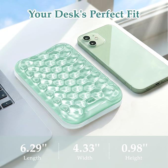 Ospelelf Elbow Wrist Rest Pad for Desk, Gel Arm Rest Pad Support for Office | Ergonomic Support for Keyboard and Mouse, Computer Wrist Pad, , Heat Resistant, Easy-clean Surface, Summer Desktop Cushion