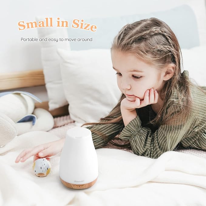 Homeweeks Essential Oil Diffuser for Room 100 ML 1 Pack | Aromatherapy Scent Diffuser Adjustable Mist Mode, Cool Mist, Auto Off Ultrasonic Aroma Fragrance Diffuser for Bedroom Office