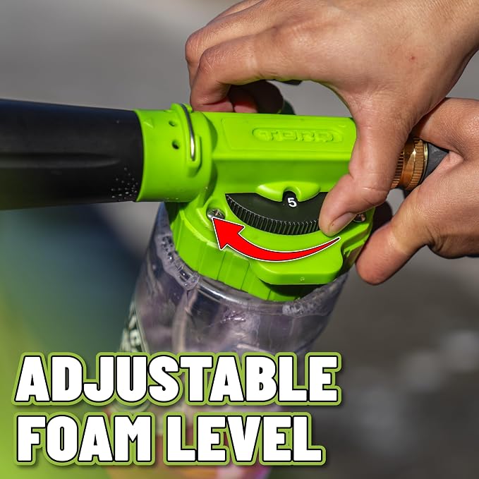 Chemical Guys, Foam Blaster 6 Foam Gun & Chenille Wash Mitt Kit, 2-Piece | Foam gun connects to any garden hose for thick suds, paired with a scratch-free chenille mitt for safe washing
