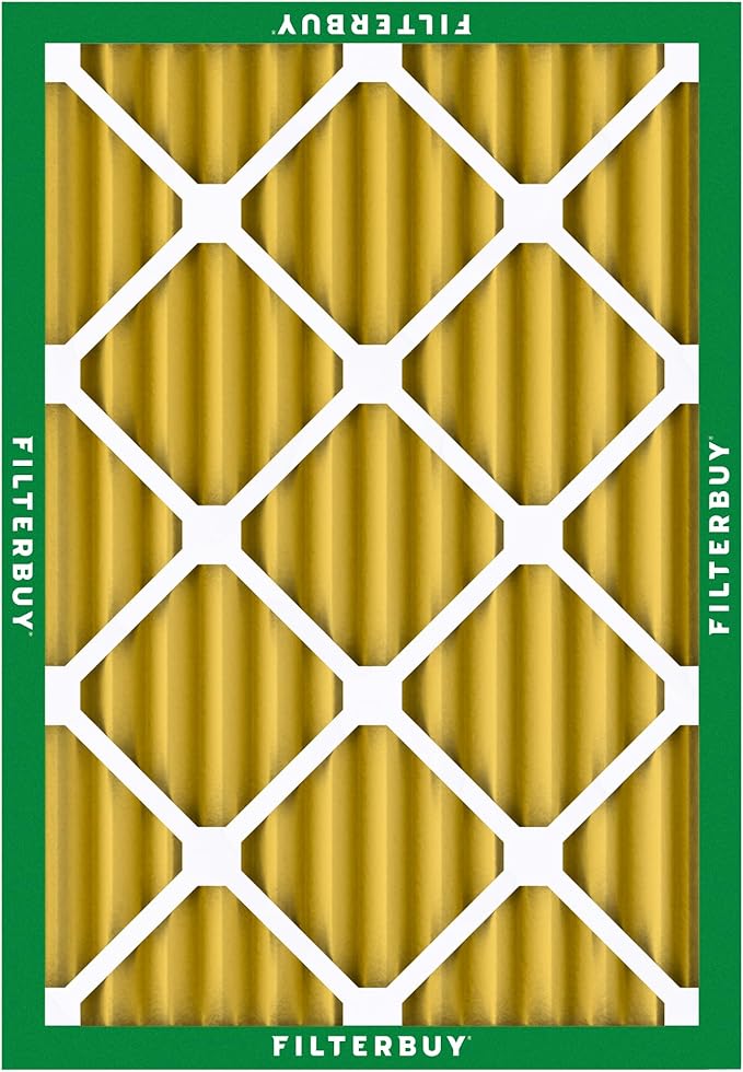 Filterbuy 18x20x2 Air Filter MERV 11 (MPR 1200) Allergen Defense Replacement (4-Pack), Electrostatic Pleated HVAC AC Furnace Filters, Made in USA (Actual Size: 17.50 x 19.50 x 1.75)