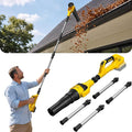 Cordless Gutter Leaf Blower for DeWalt 20V Battery(Tool Only) | No-Ladder Gutter Cleaner,580 CFM / 180 MPH Brushless Motor,55" Extension Kit,3 Speeds,270° Adjustable Nozzle